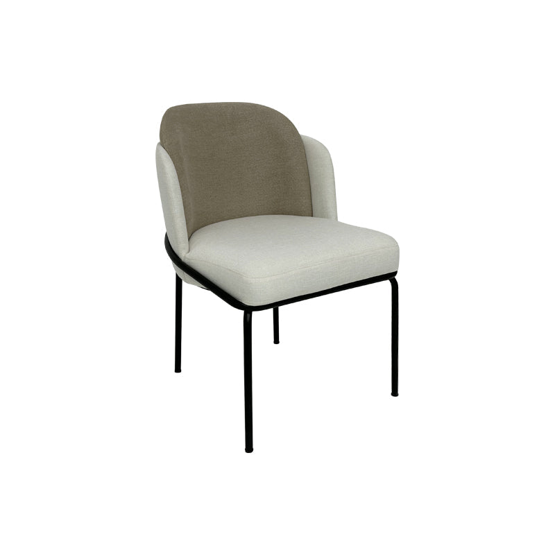 All Fabric Matte Black Dining Chair