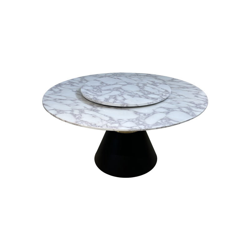 Matte Black Marble Dining Table -4 Persons