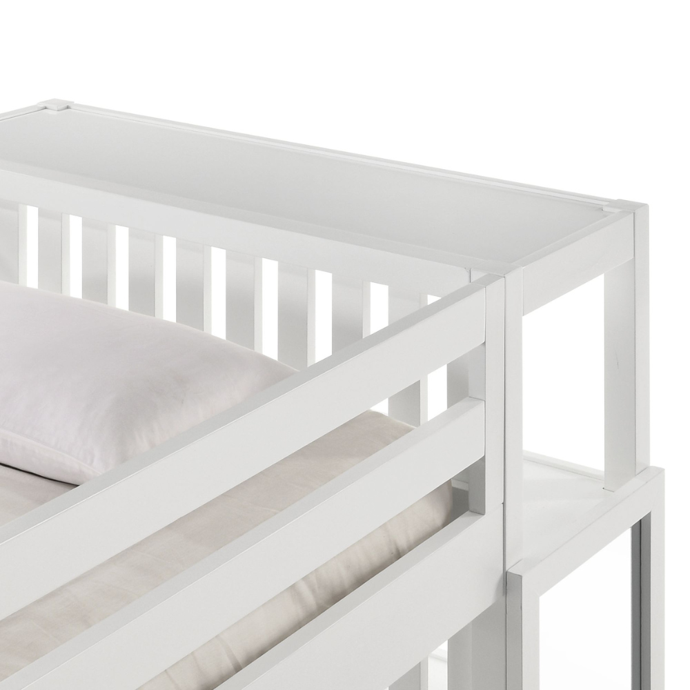 Brian Twin Over Full Bunk Bed W/Three Storage Drawers In White
