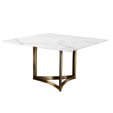 Alexa Square Marble Dining Table