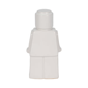 12" Lego Man Figure, White