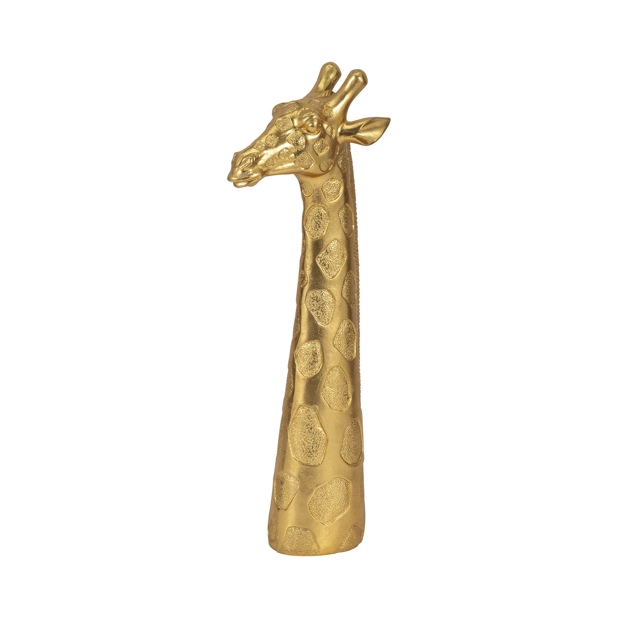 16" Giraffe Head Tabletop Decor, Gold