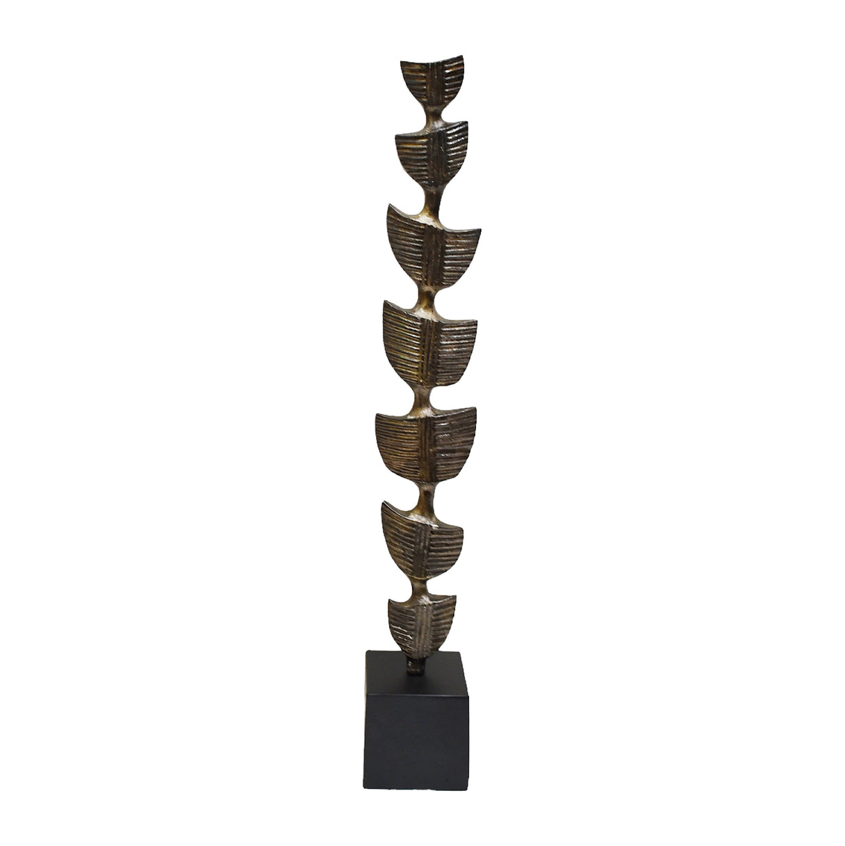 29" Hensly Small Metal Statuary, Black