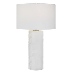 Patchwork White Table Lamp