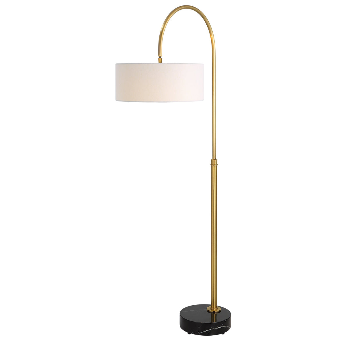 Huxford Brass Arch Floor Lamp