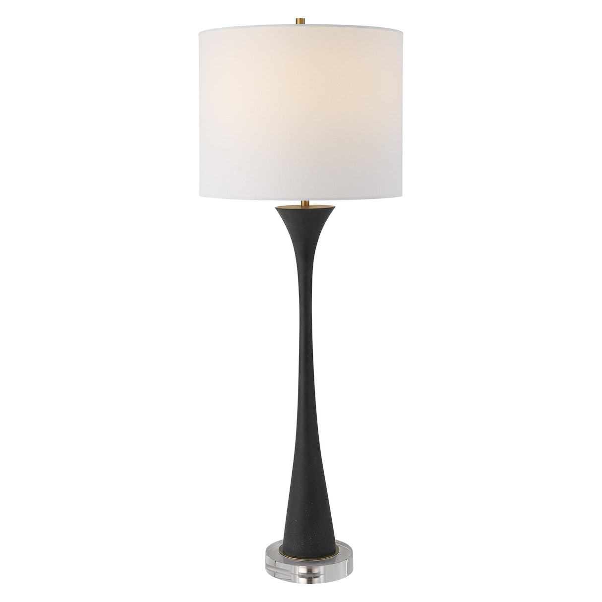 Fountain Black Stone Buffet Lamp