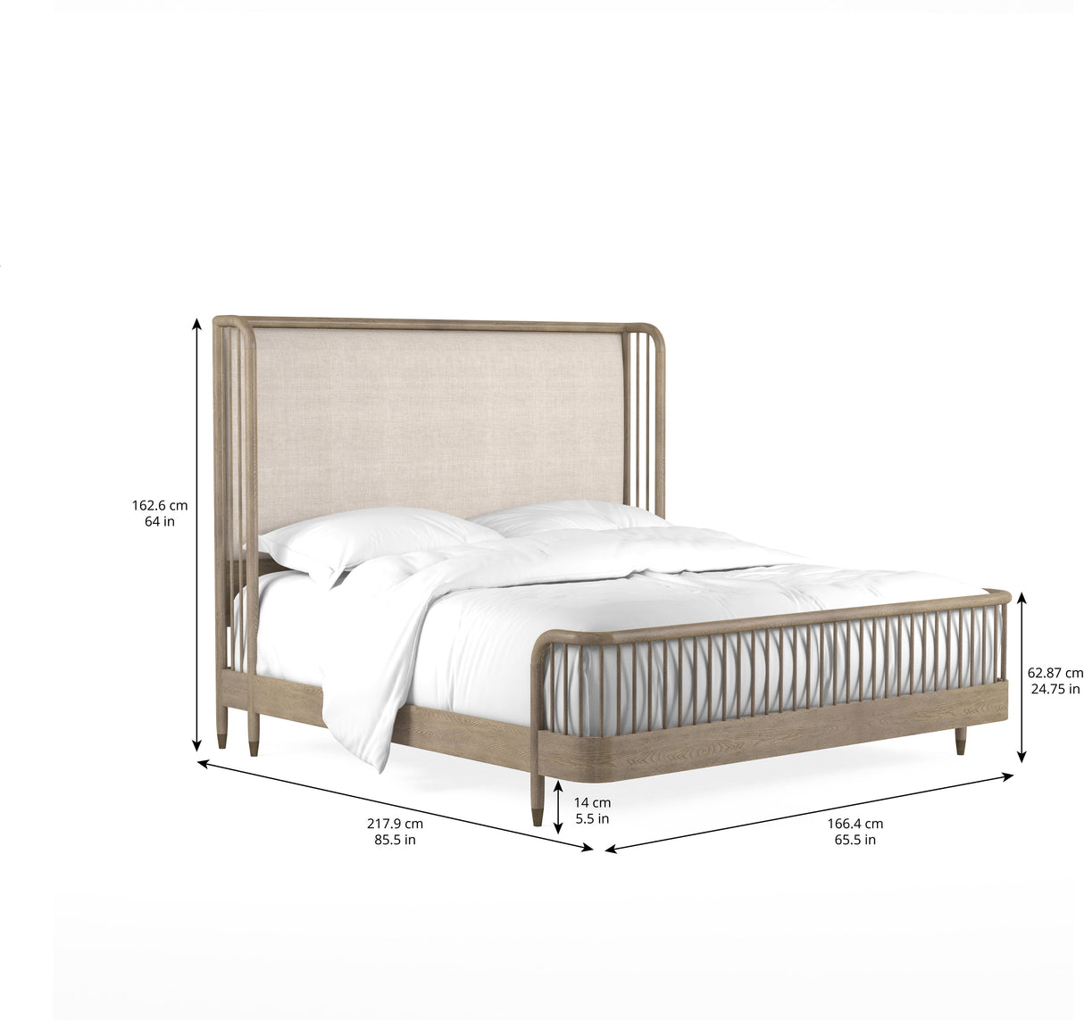 Finn 5/0 Upholstered Shelter Bed