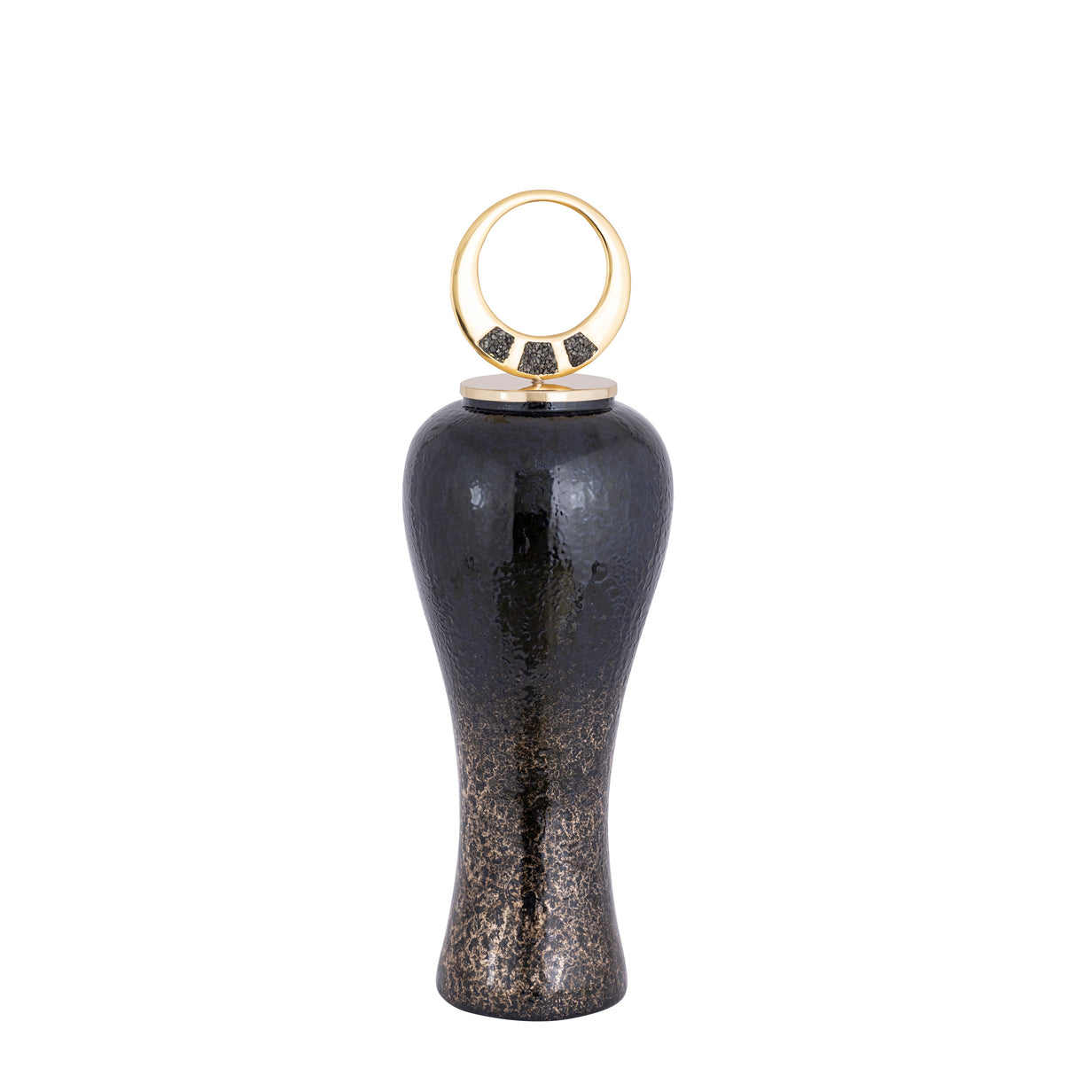 27" Arielle Small Pyrite Stone And Metal Oversized