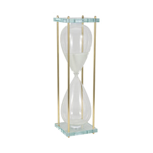 24" Reynolds Medium White & Gold Hourglass