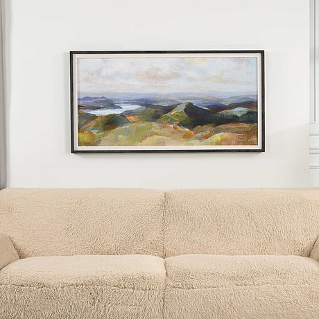 Above The Lakes Framed Print