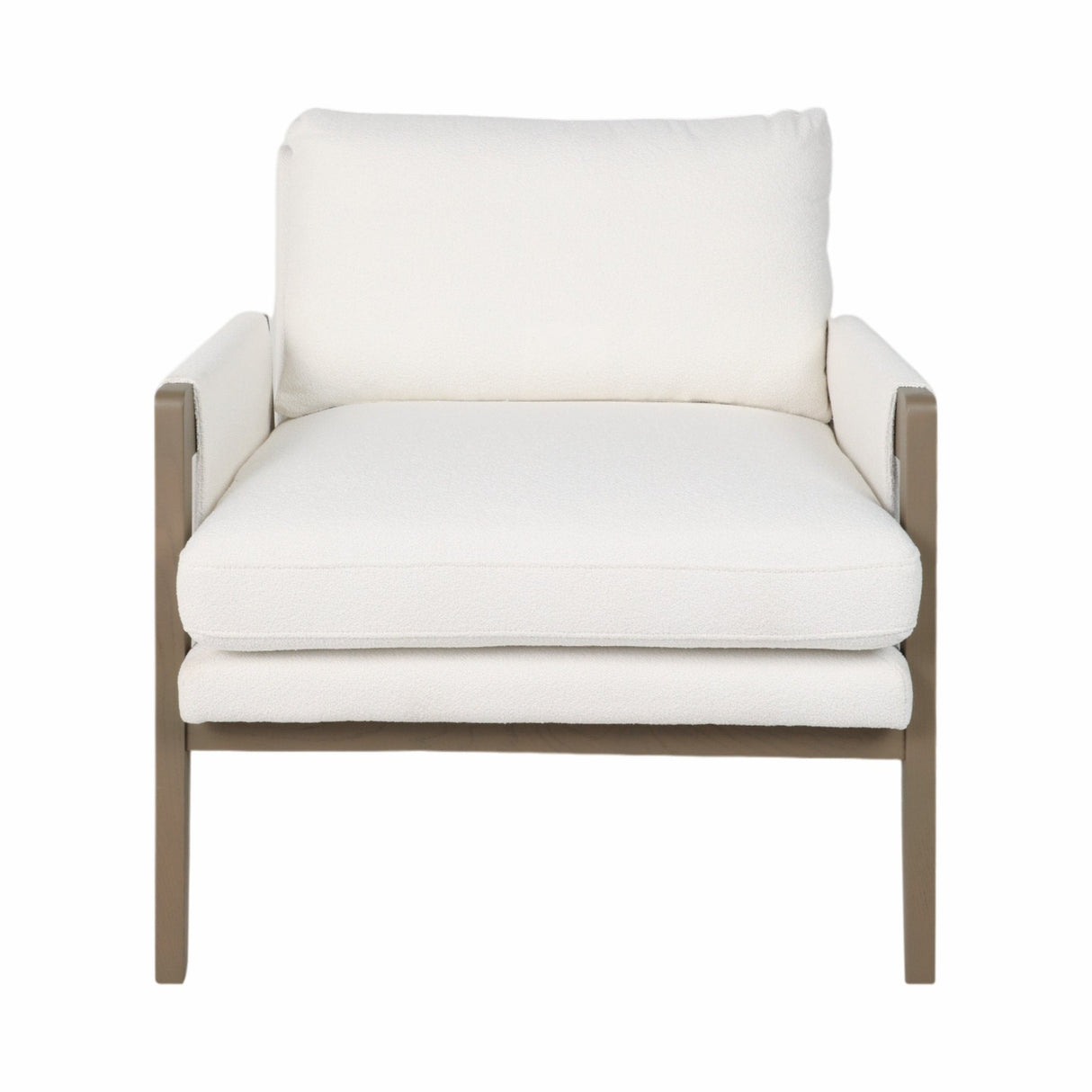 33" Alonzo Accent Chair, Ivory