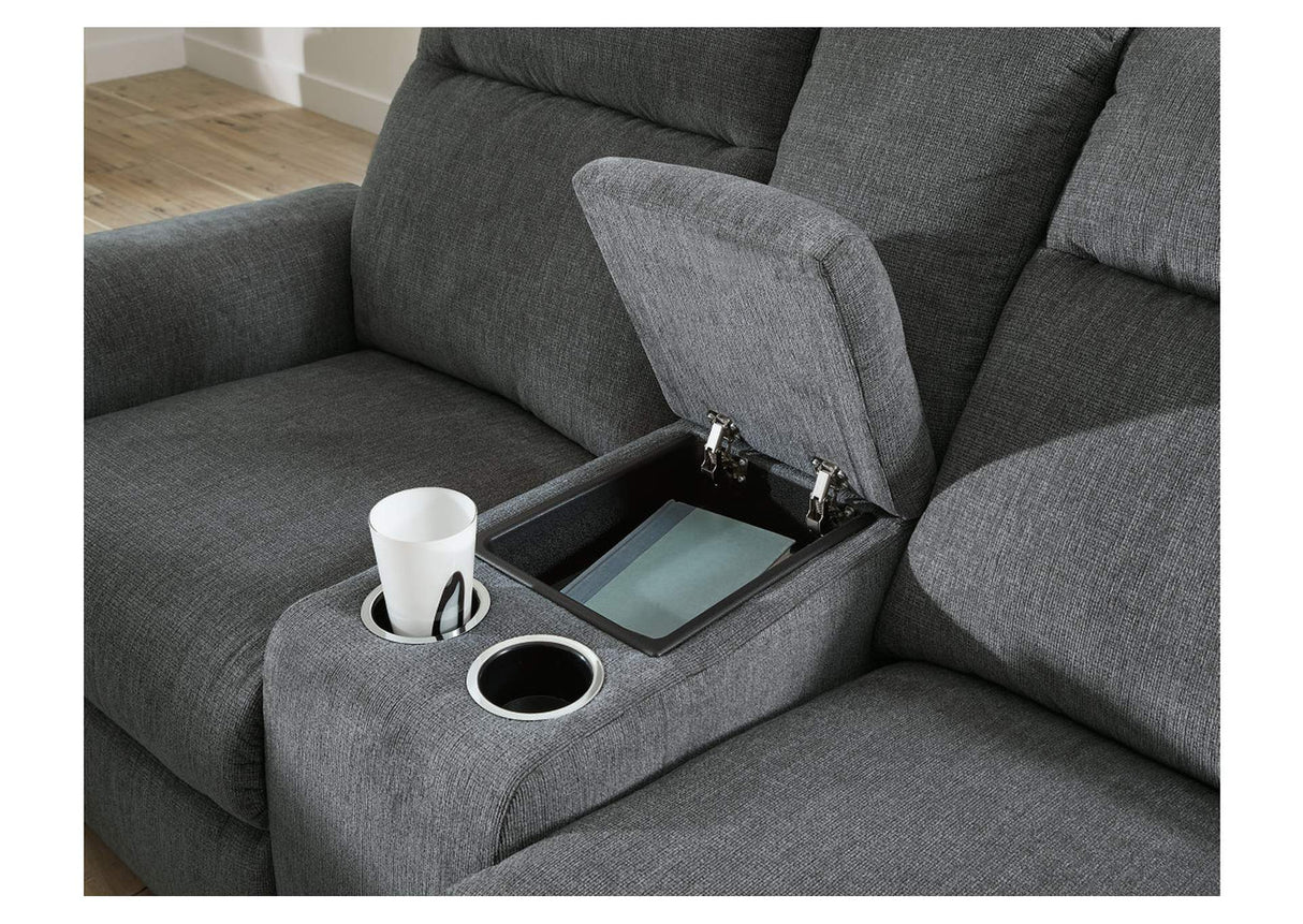 Barnsana Power Reclining Loveseat with Console