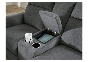 Barnsana Power Reclining Loveseat with Console