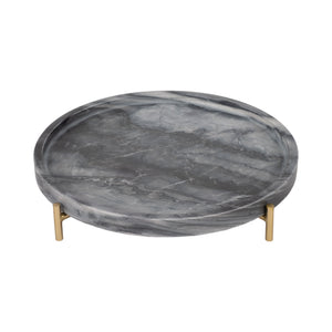 15" Oxford Large Marble Tray, Gray