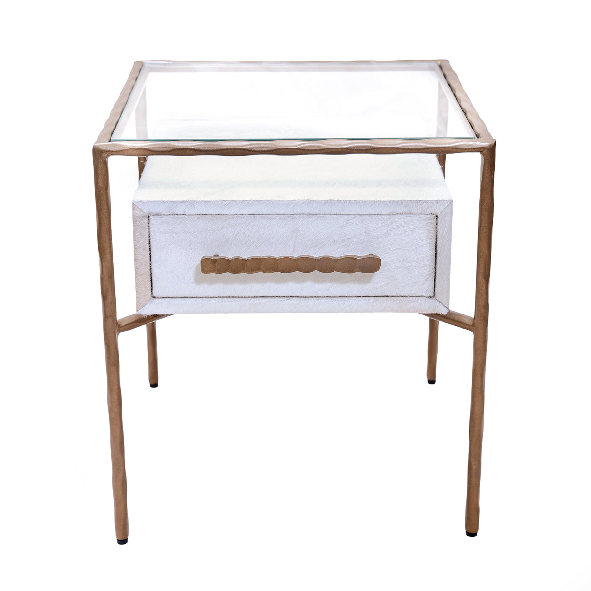 22" Azamara Real Hide Accent Table