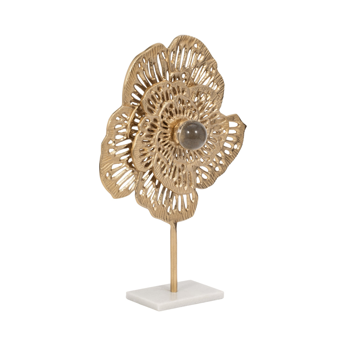 20" Salma Small Gold Flower Statuary