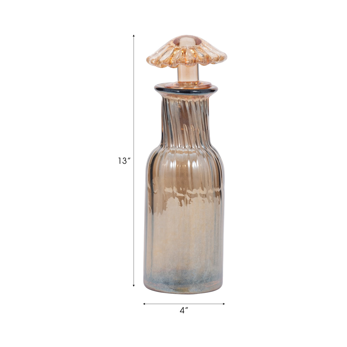 13" Igor Mushroom Glass Bottle