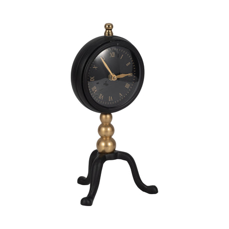 10" Addison Gold And Black Desk Clock