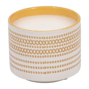 5" 15oz X Dots Citro Candle, Yellow