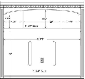 European Renaissance II Entertainment Console Hutch