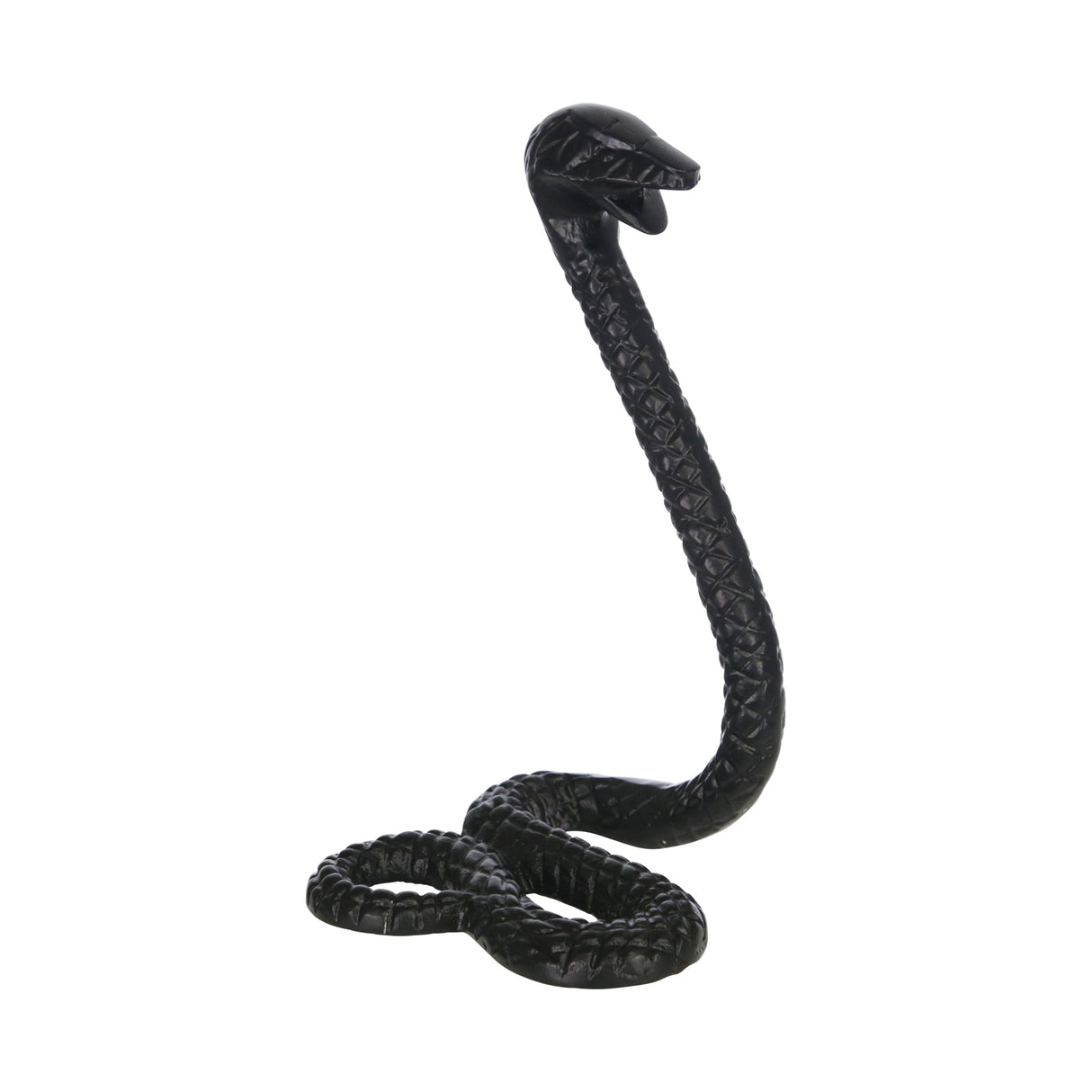 METAL 10"H SNAKE, BLACK