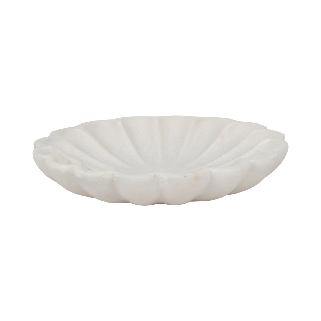 8" Hadara Marble Flower Tray, Tan