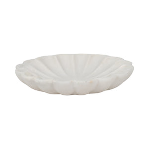 8" Hadara Marble Flower Tray, Tan