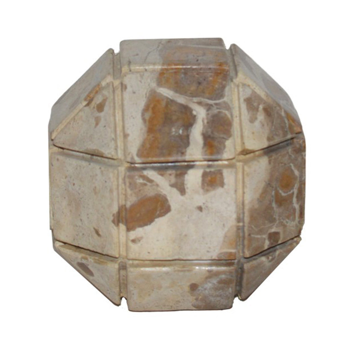 4" Pompano Small Beige Marble Sphere