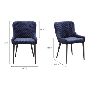 Etta Dining Chair Dark Blue