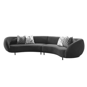 Lush Lounge Black Right Arm Facing Sofa W144