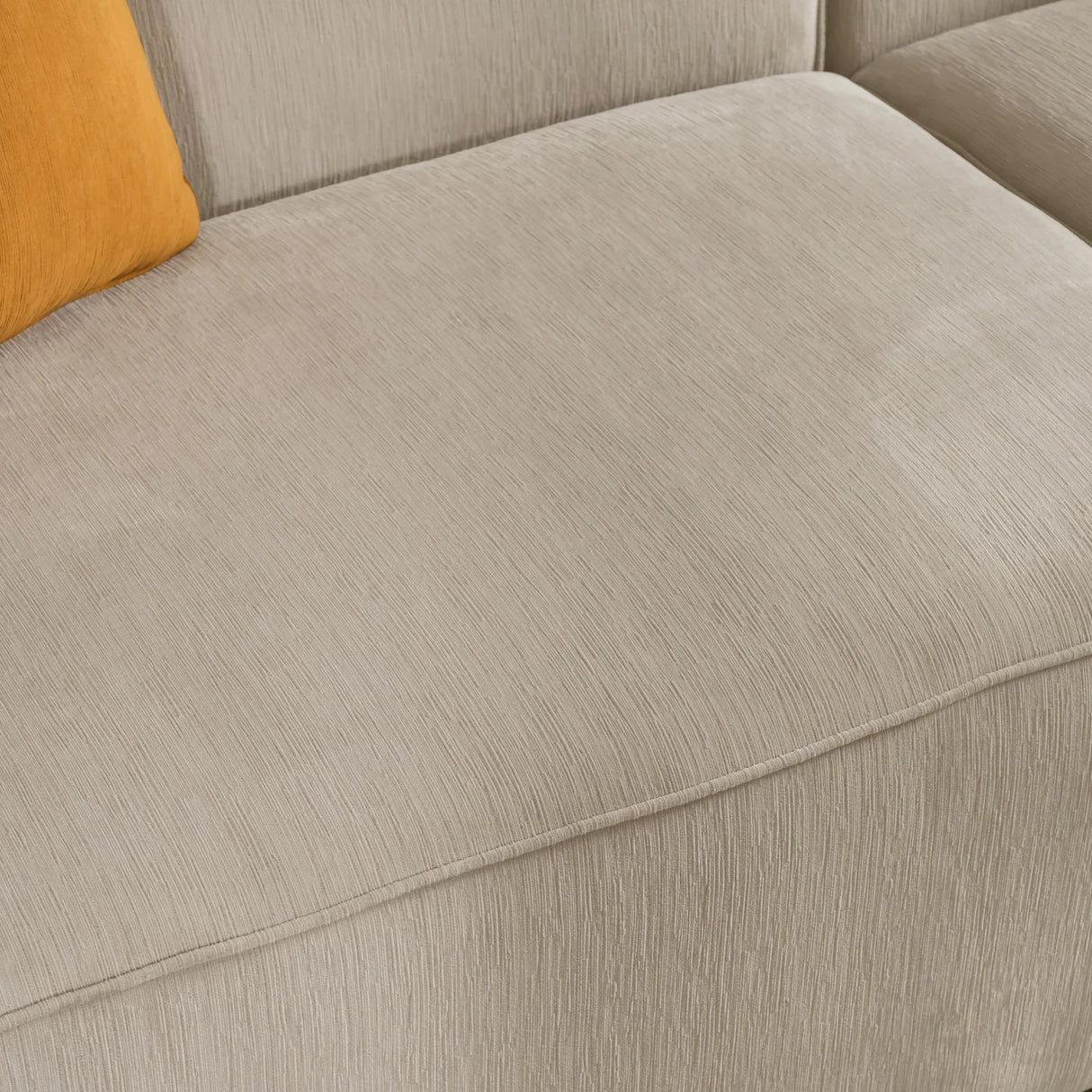 Dana Beige Mustard Sofa (232cm/287cm)