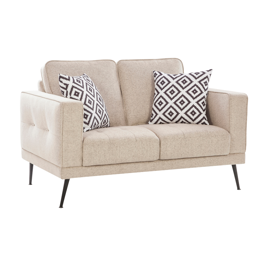 Eugene Euphoric Beige Loveseat (137cm)