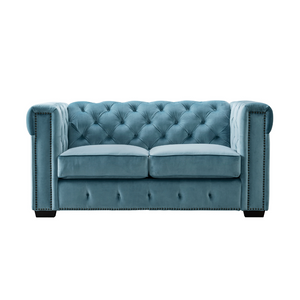 Aurora Cyan Loveseat