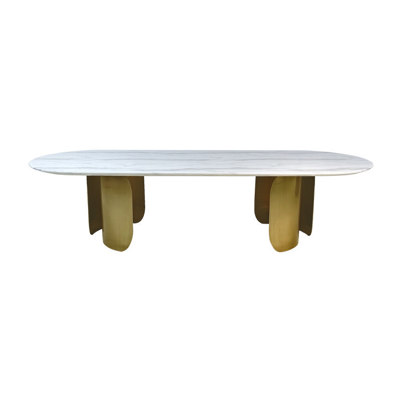 Oval Marble Dining Table -8 Persons