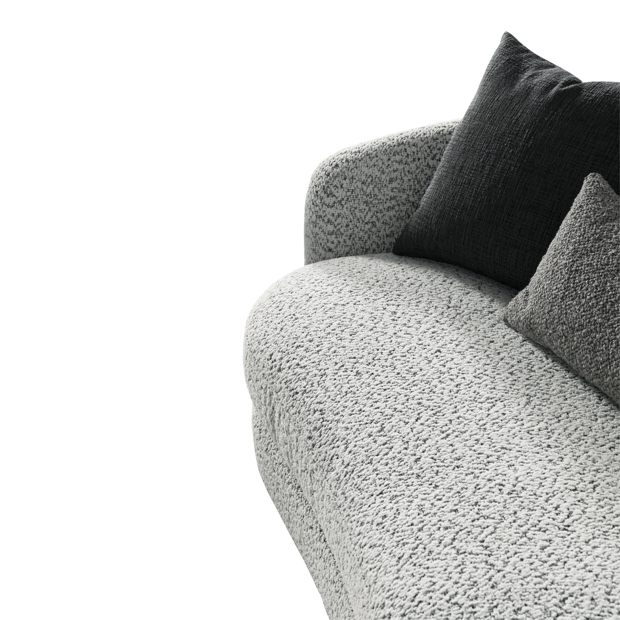 Jamie Grey Boucle 4-Seater Sofa (264cm)