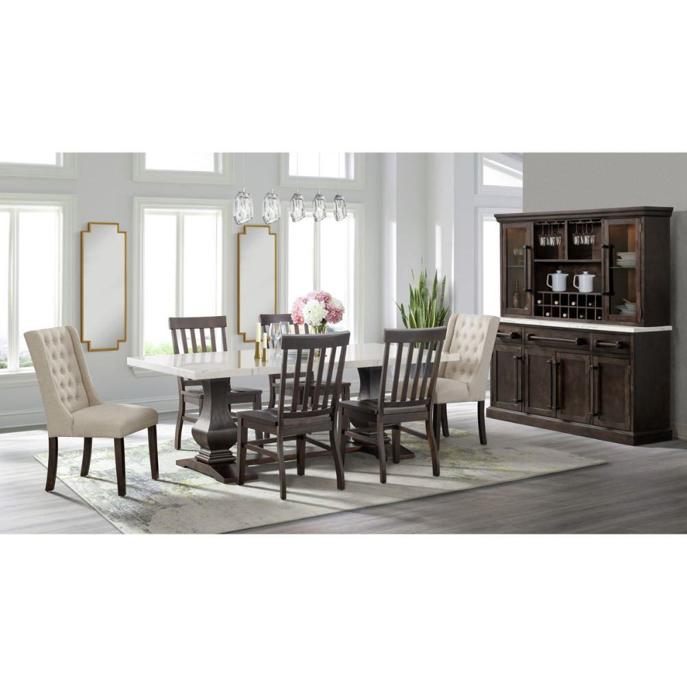 Monticello Cream Captains Side Dining Chair