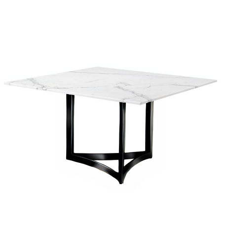 Alexa Square Marble Dining Table