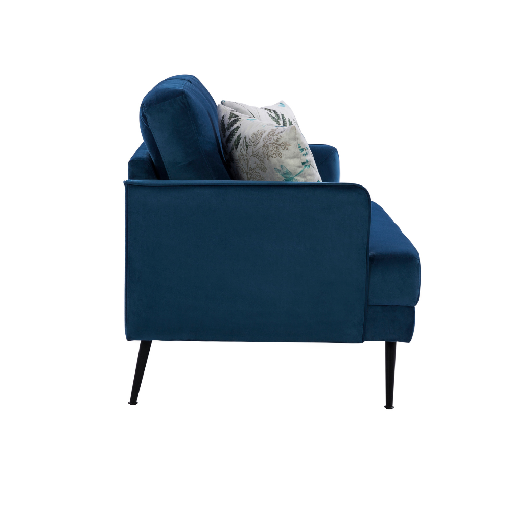 Brisbane Bold Blue Loveseat (150cm)