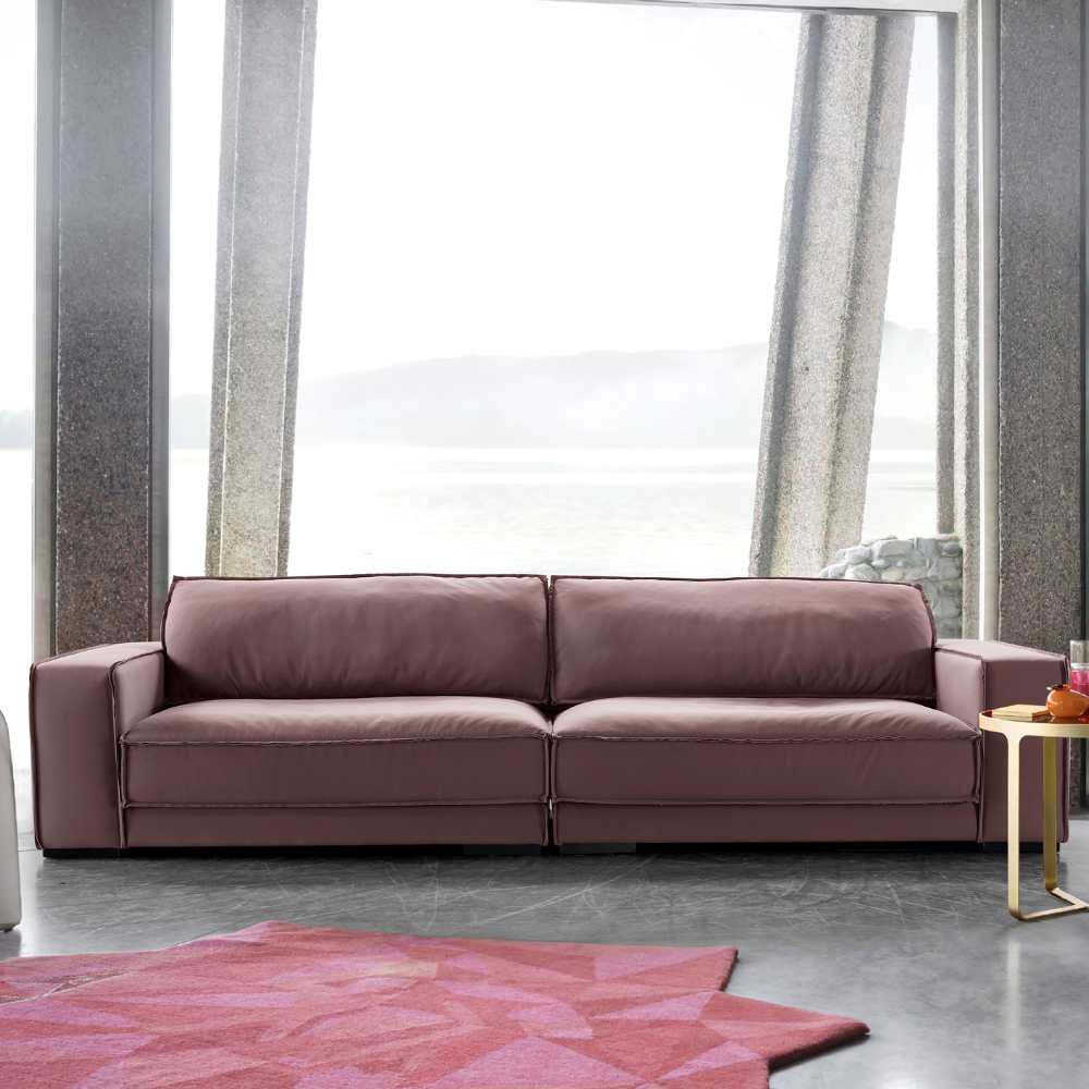 Lulu Burgundy Sofa