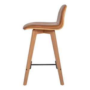 Napoli Leather Counter Stool Tan