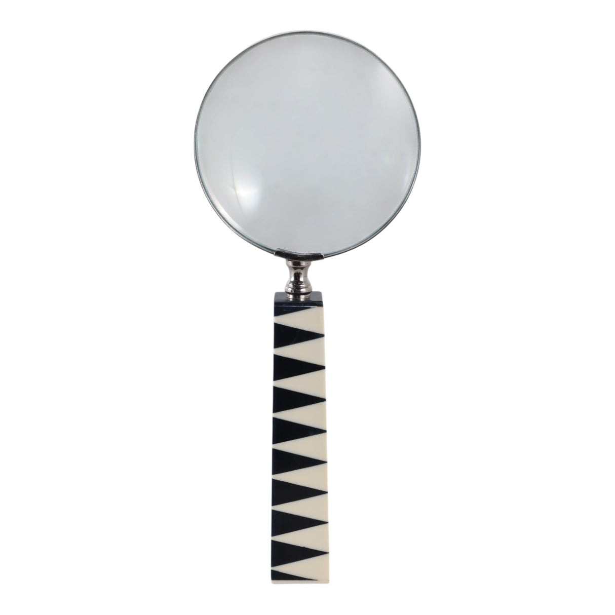 10x4" Sharp Lines Magnifying Glass, Blue/white