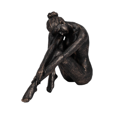 16" Resting Ballerina, Bronze