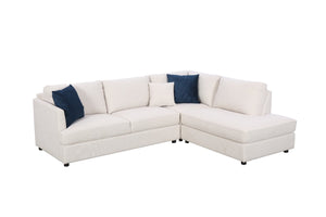 Blue Pearl Cream Sectional