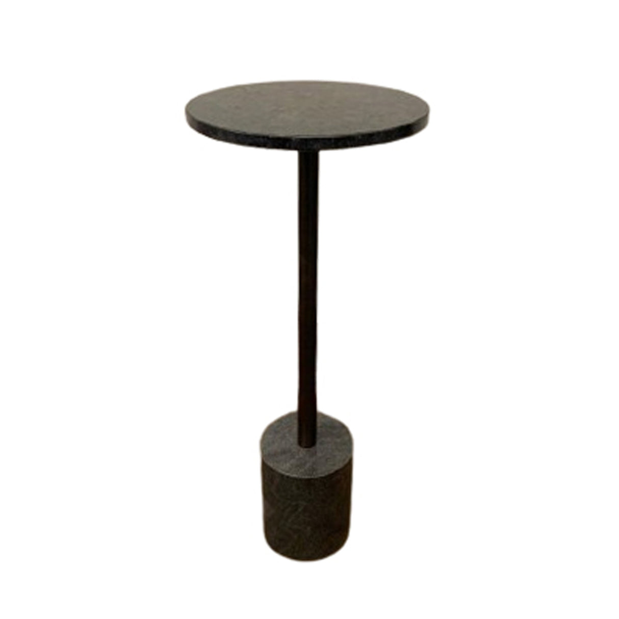 24" Ottawa Black Granite Accent Table