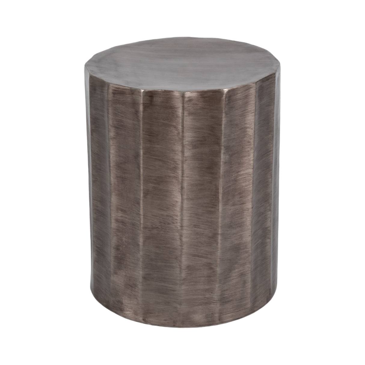 19" Darlington Silver Metal Accent Table