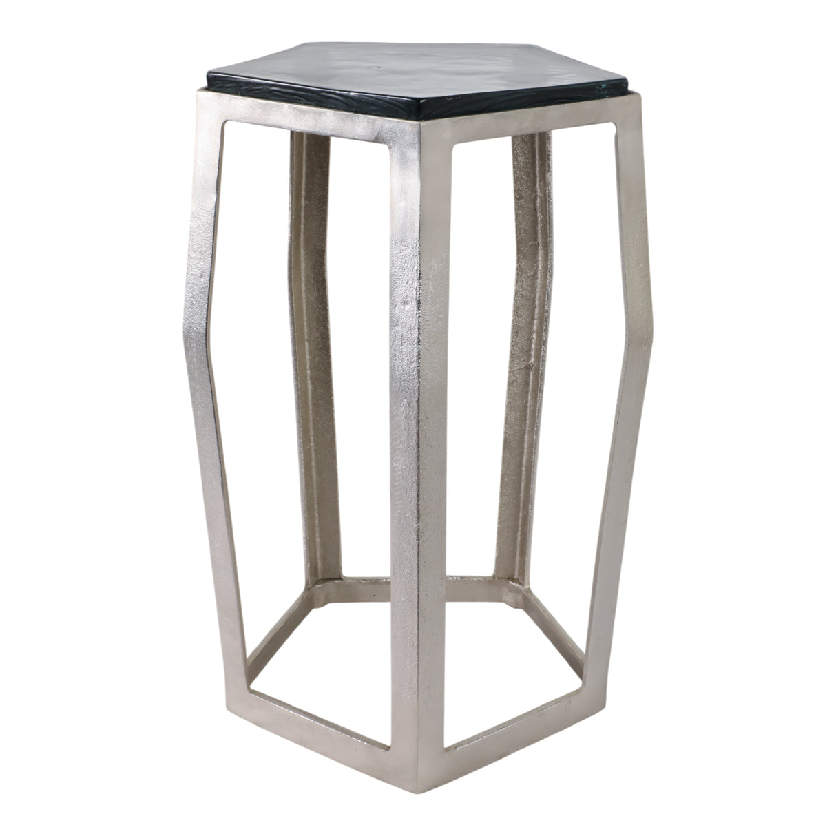 22" Hettinger Small Silver Accent Table