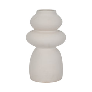 12" Hidaka Large Vase, Ivory