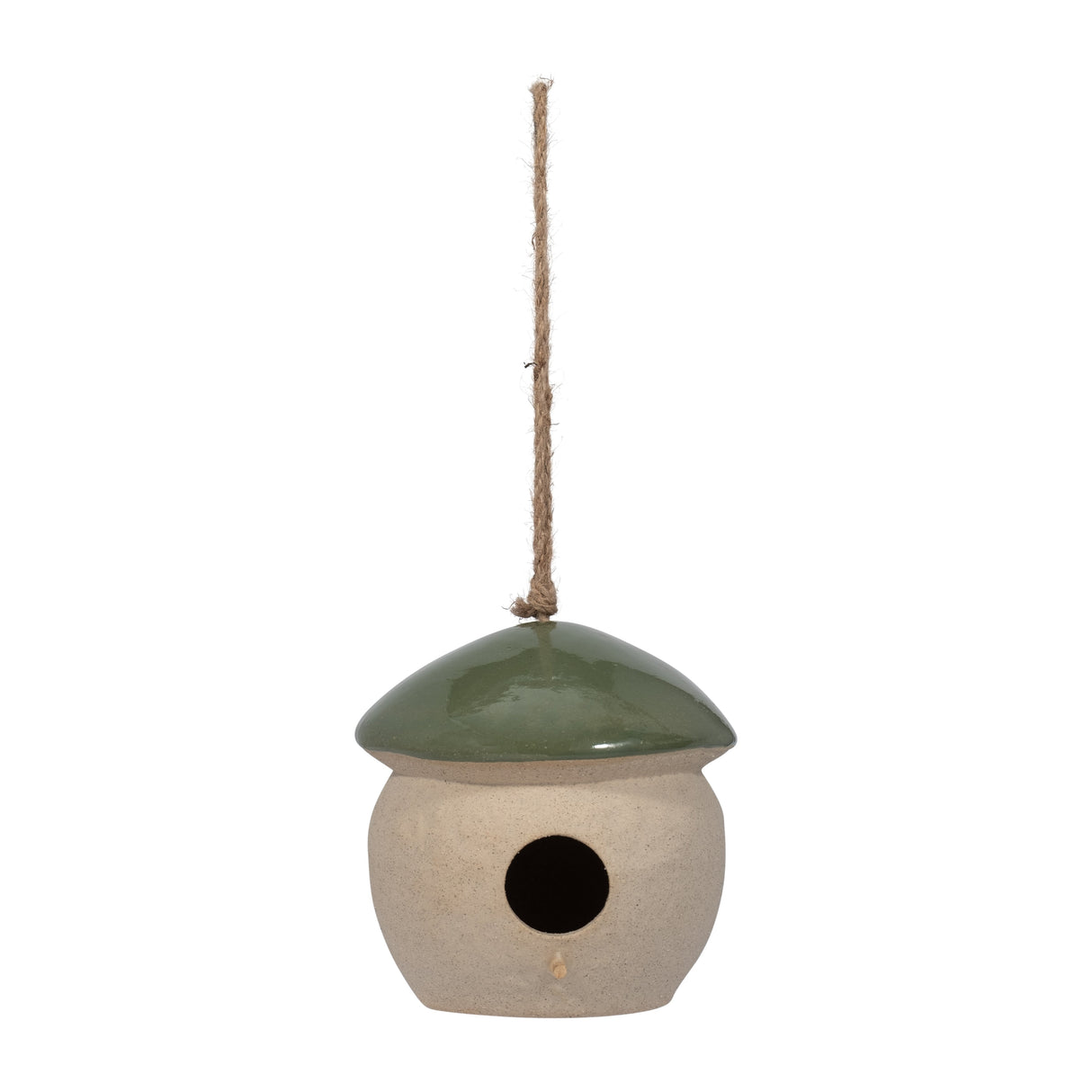 CER, 6" ROUND BIRD FEEDER, GREEN