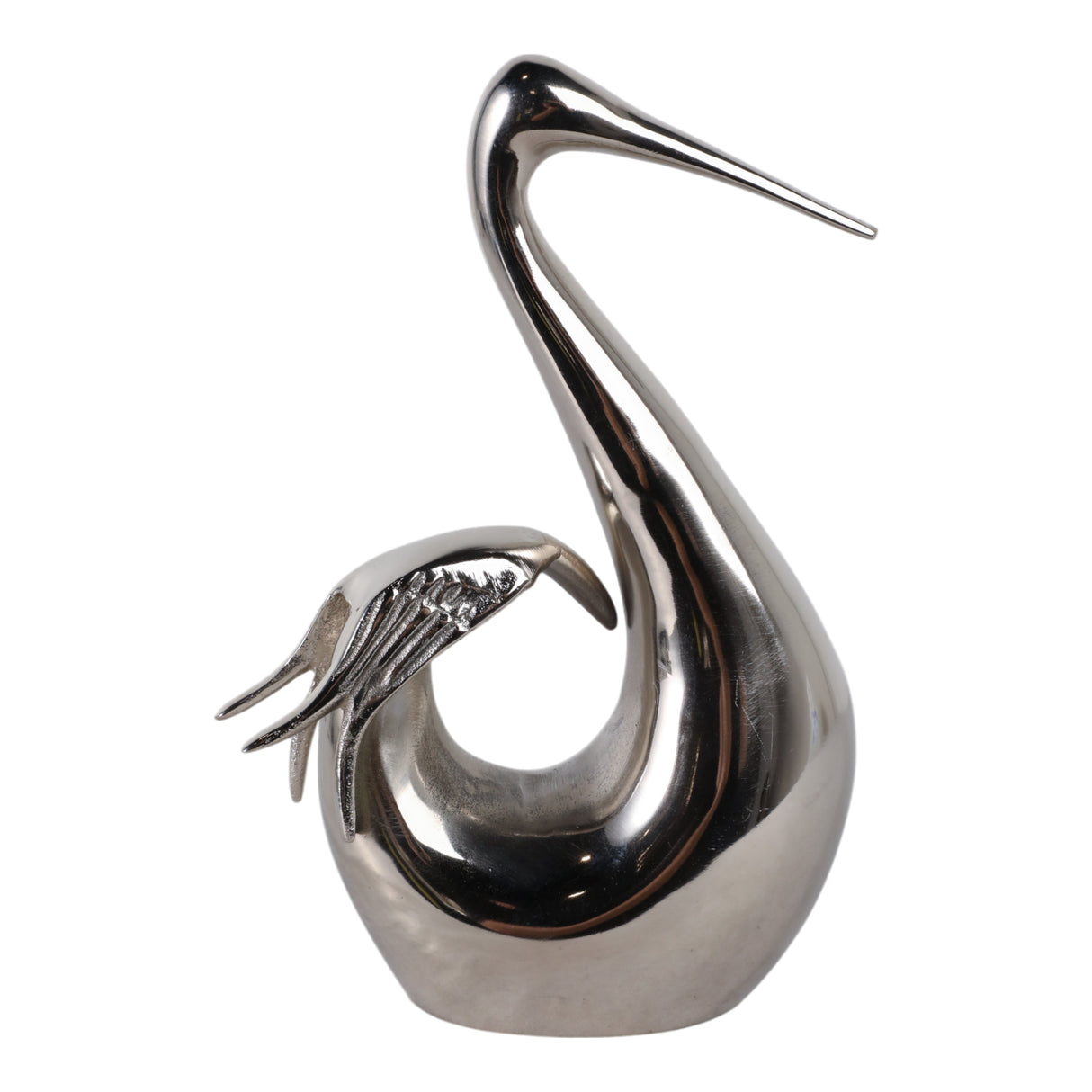11" Bowling Swan Statuary, Silver