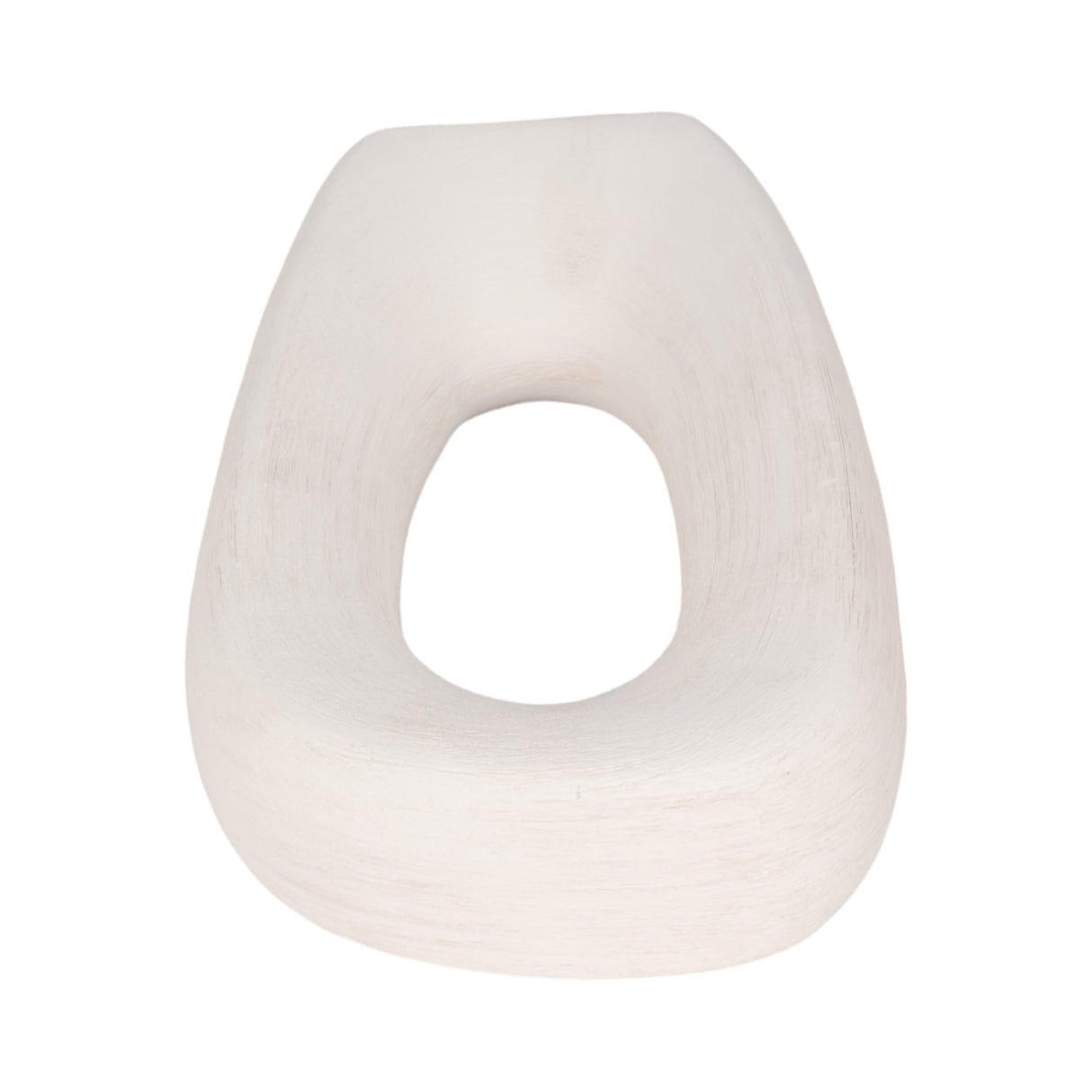 12" Tall Rough Open Cut-out Object, White